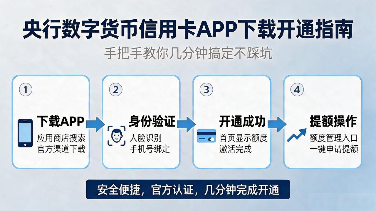 央行数字货币信用卡APP下载，手把手教你几分钟搞定不踩坑