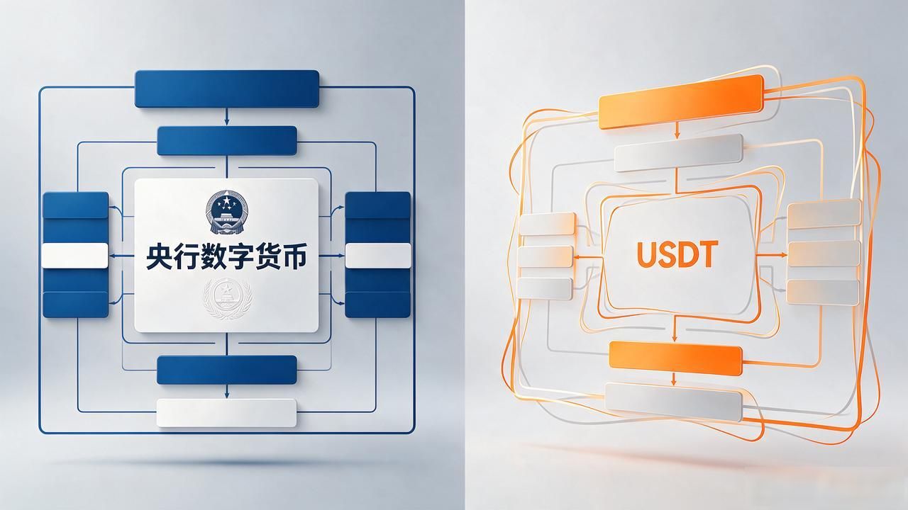 央行数字货币和USDT有什么区别 哪个更安全