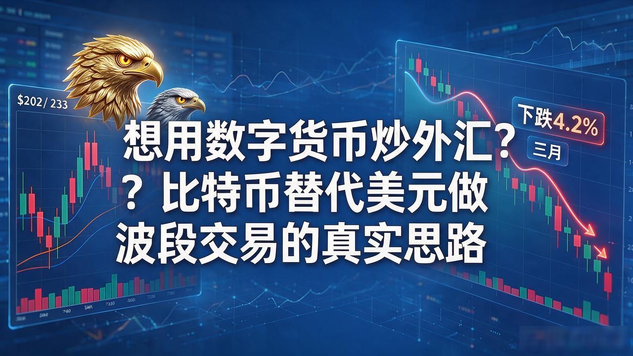 想用数字货币炒外汇?比特币替代美元做波段交易的真实思路
