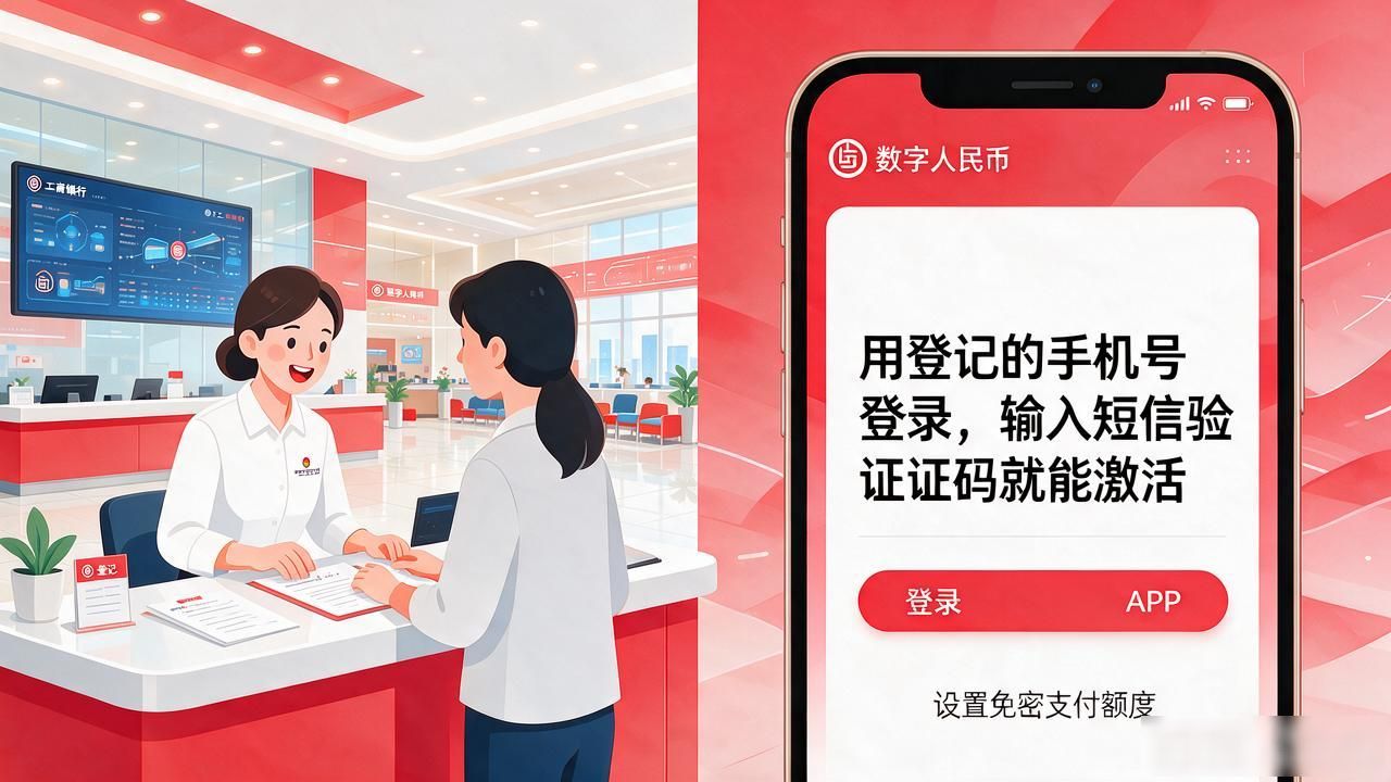 工商银行数字货币怎么开户？带身份证去柜台，手机APP确认就行