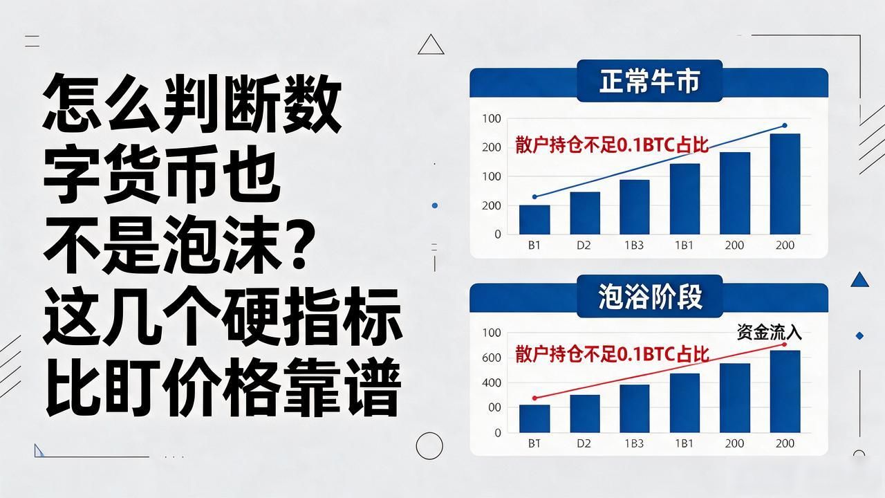 怎么判断数字货币是不是泡沫？这几个硬指标比盯价格靠谱