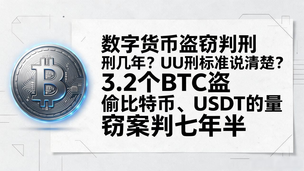 数字货币盗窃判刑几年?偷比特币、USDT的量刑标准说清楚