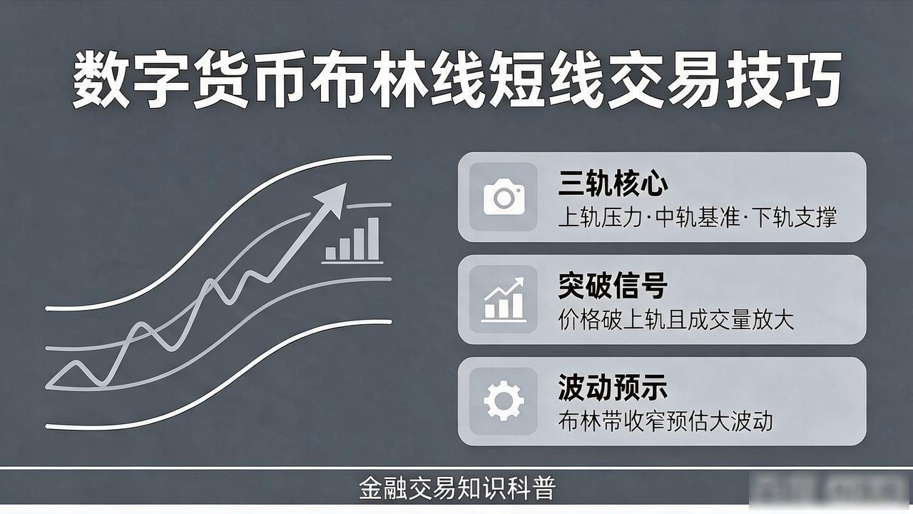 数字货币布林线短线交易技巧:三轨定进出