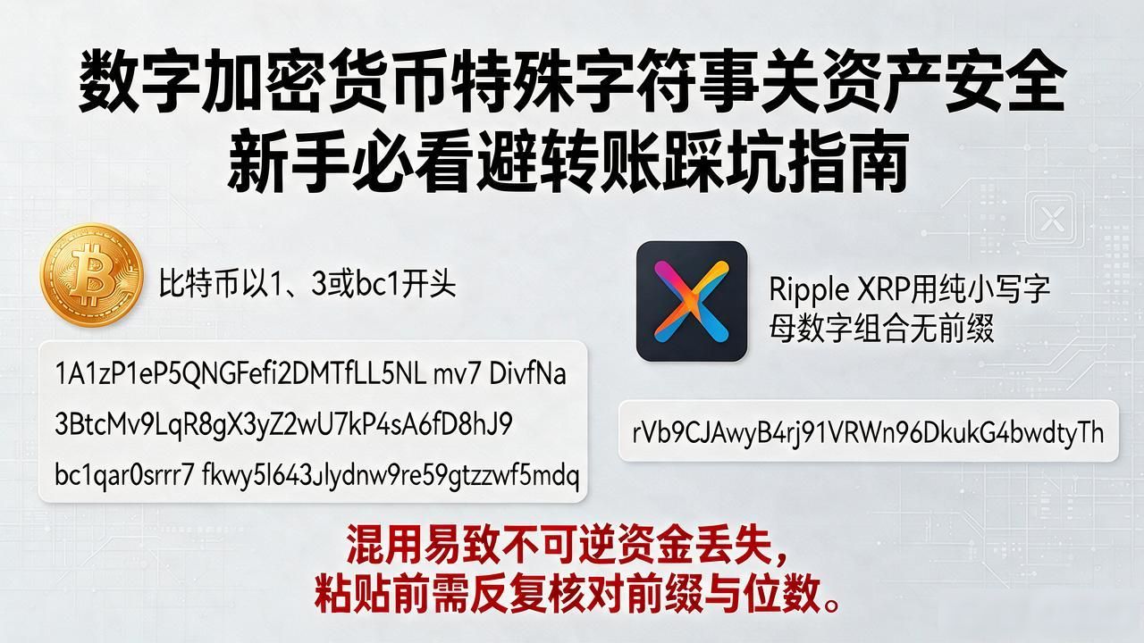 数字加密货币特殊字符事关资产安全 新手必看避转账踩坑指南