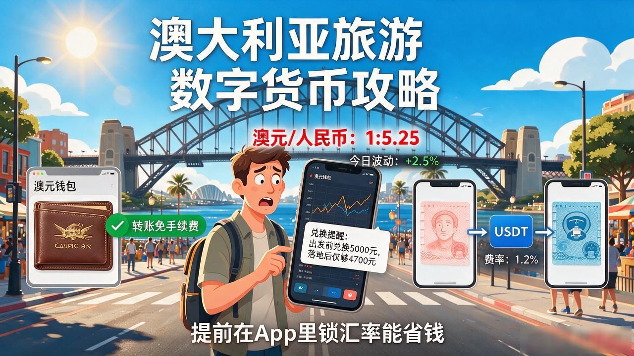 去澳大利亚旅游用数字货币，汇率、钱包、避坑一次讲清