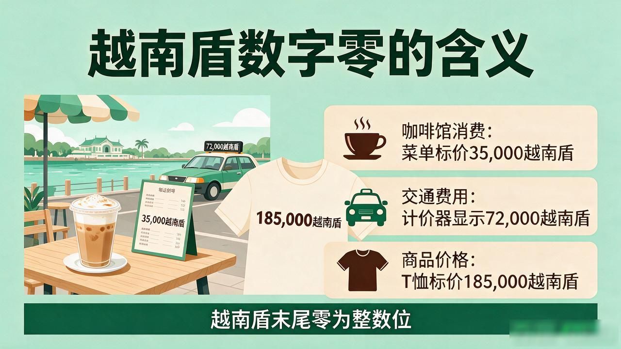 去越南看价格不迷糊,越南货币数字表示里那些零到底什么意思