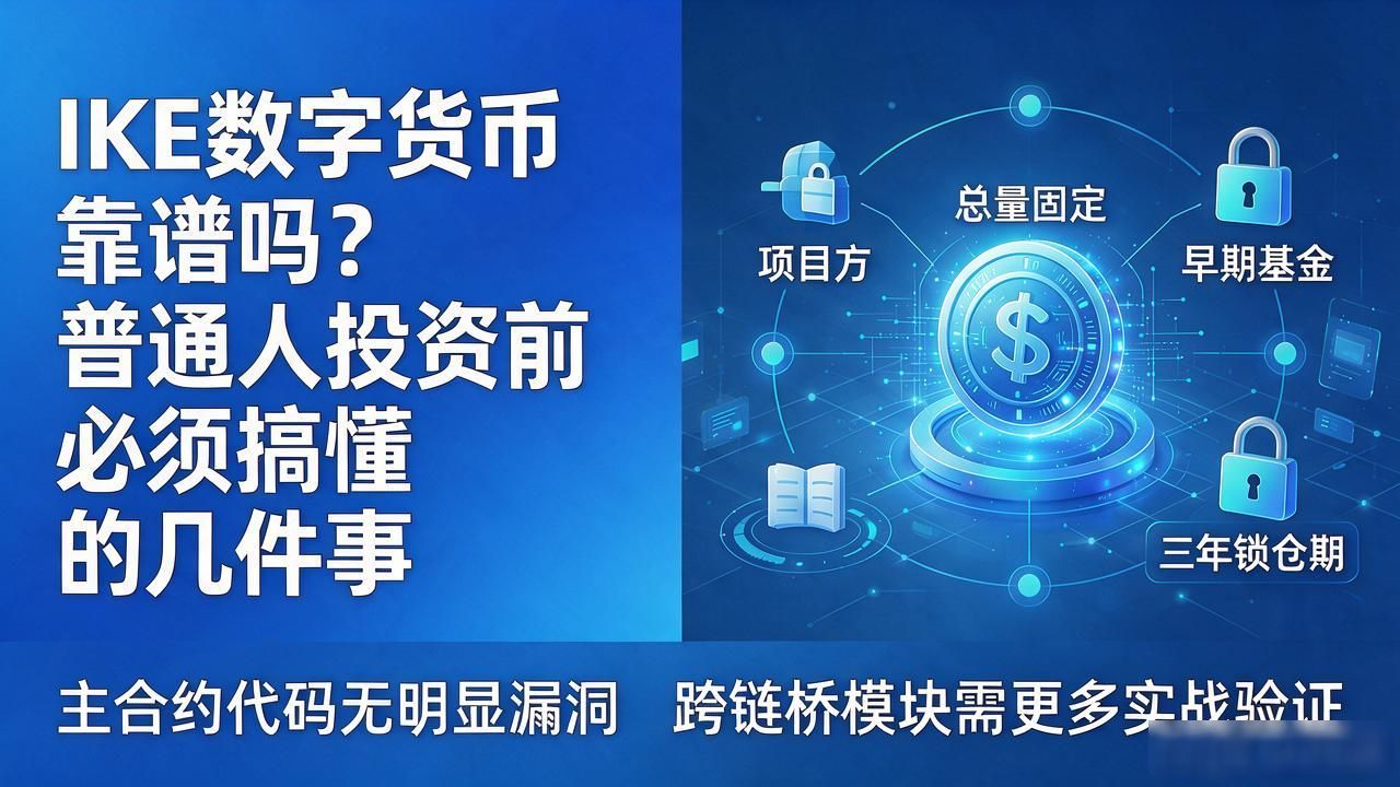 IKE数字货币靠谱吗？普通人投资前必须搞懂的几件事