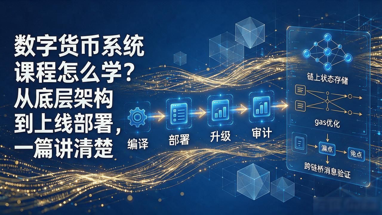 数字货币系统课程怎么学？从底层架构到上线部署，一篇讲清楚