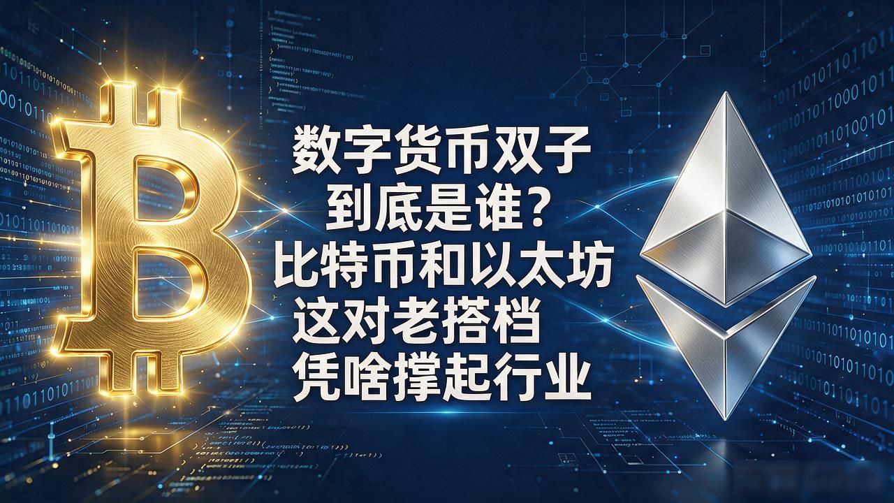 数字货币双子到底是谁？比特币和以太坊这对老搭档凭啥撑起行业