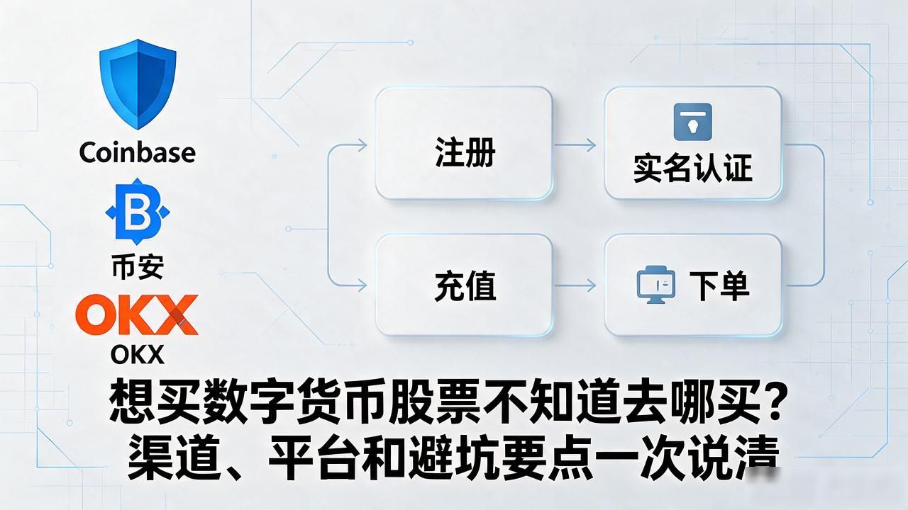 想买数字货币股票不知道去哪买?渠道、平台和避坑要点一次说清