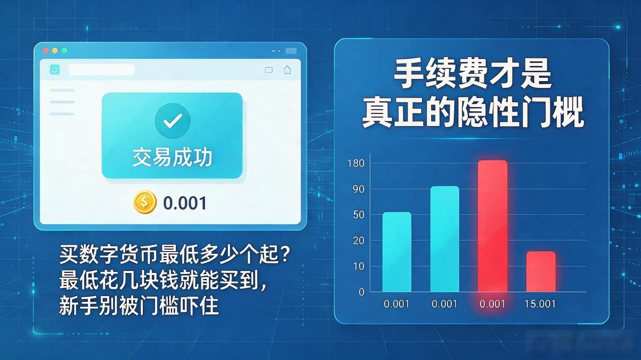 买数字货币最低多少个起？最低花几块钱就能买到，新手别被门槛吓住