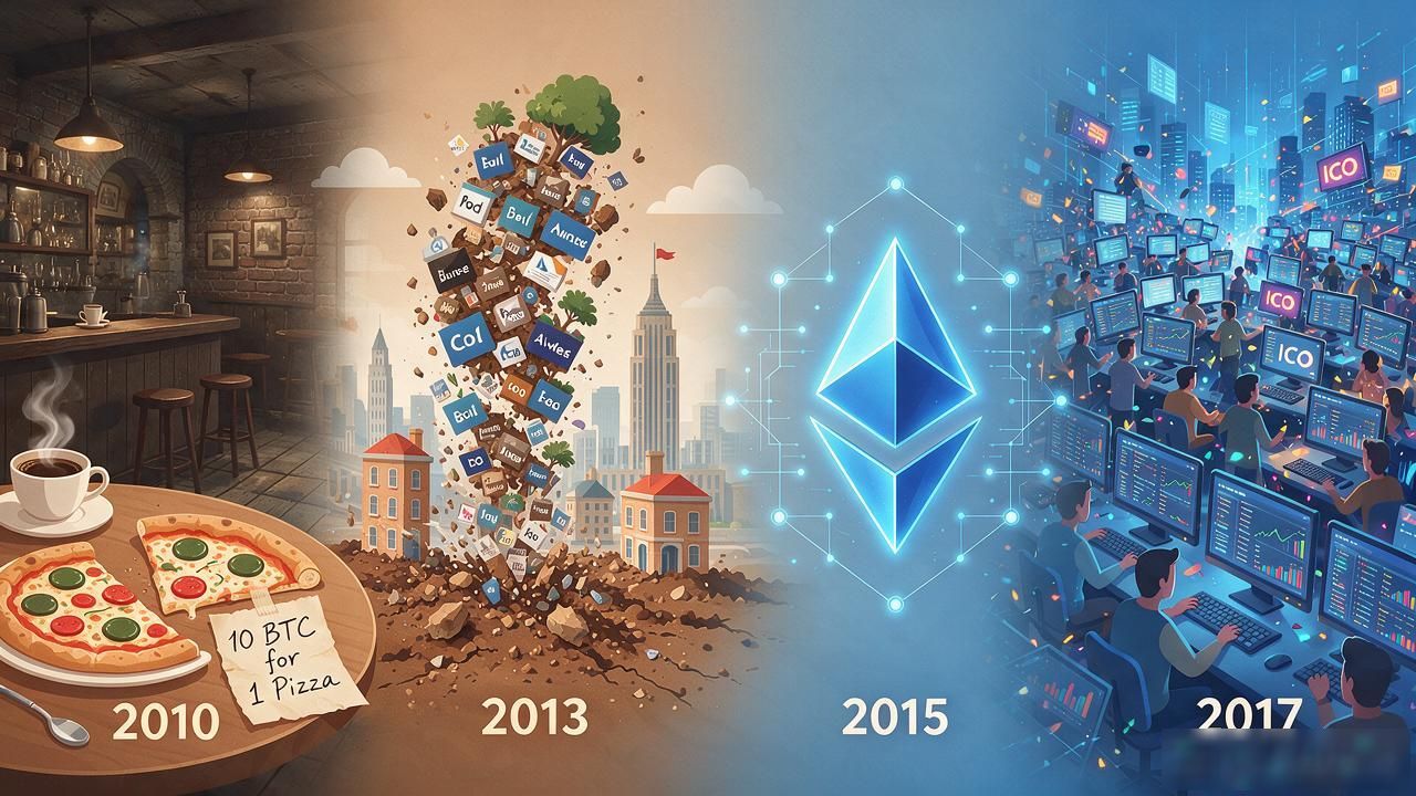 数字货币最早上市是2010年，那笔披萨交易很多人不知道
