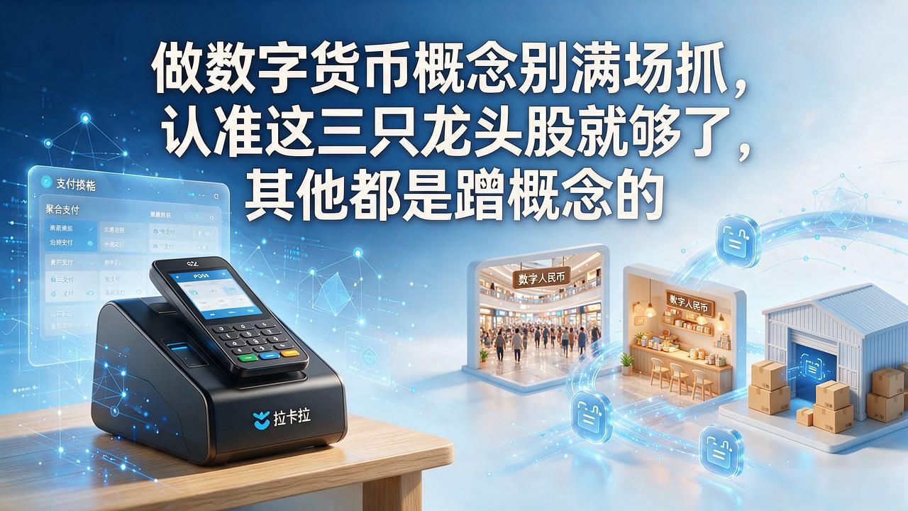 做数字货币概念别满场抓，认准这三只龙头股就够了，其他都是蹭概念的